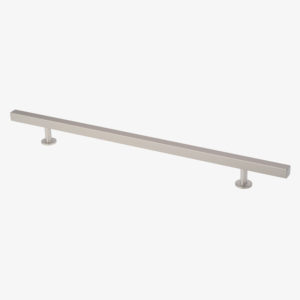 #11-108 14" Square Bar Pull in Brushed Nickel Finish