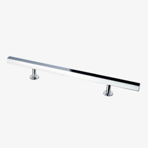 #21-104 10-1/2" Square Bar Pull in Polished Chrome Finish