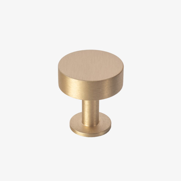 #31-001 Disc Knob in Brushed Brass