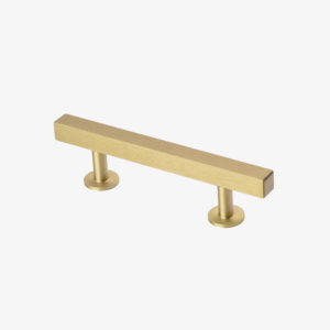 #31-102 5" Square Bar Pull in Brushed Brass Finish