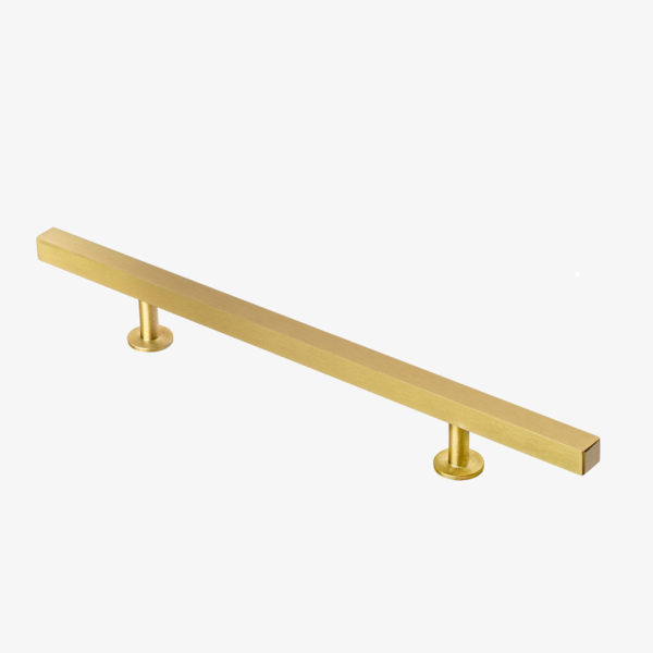 #31-104 10-1/2" Square Bar Pull in Brushed Brass FInish