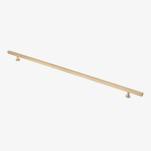 #31-106 24" Square Bar Pull in Brushed Brass Finish
