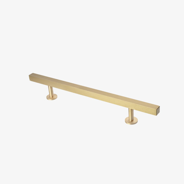 #31-107 Square Bar Appliance Handle in Brushed Brass Finish