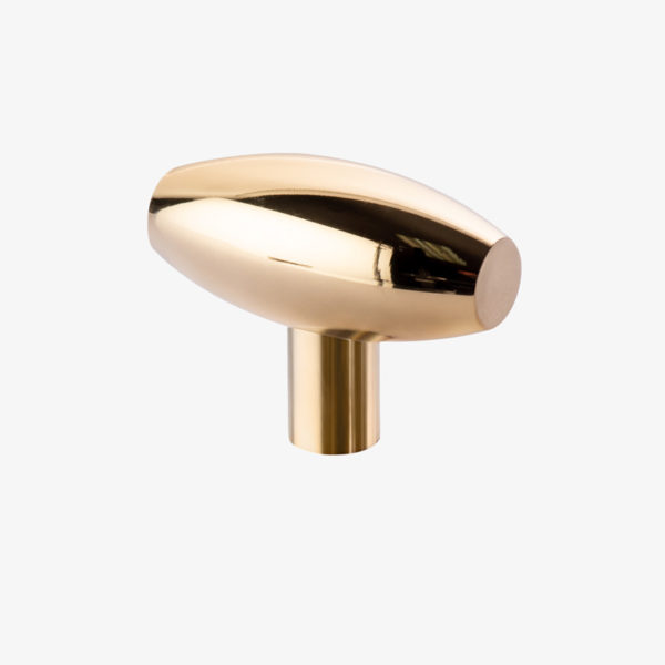 #40-105 1-1/2" Barrel Knob in Polished Brass