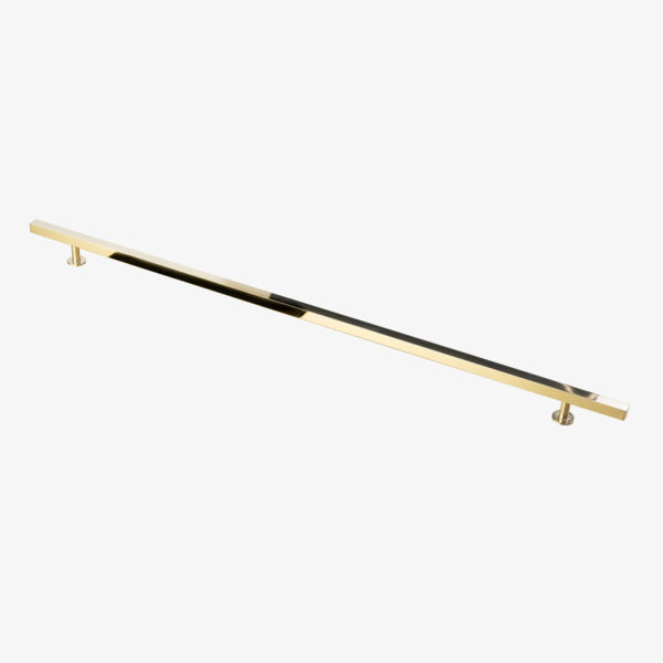 #41-106 24" Square Bar Pull in Polished Brass Finish